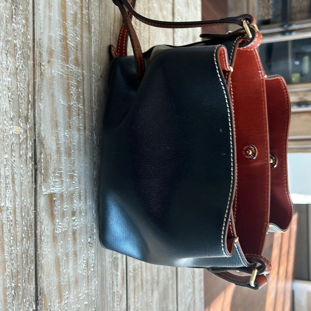 Dooney & Bourne small shoulder bag black pebble leather - Picture 3 of 5